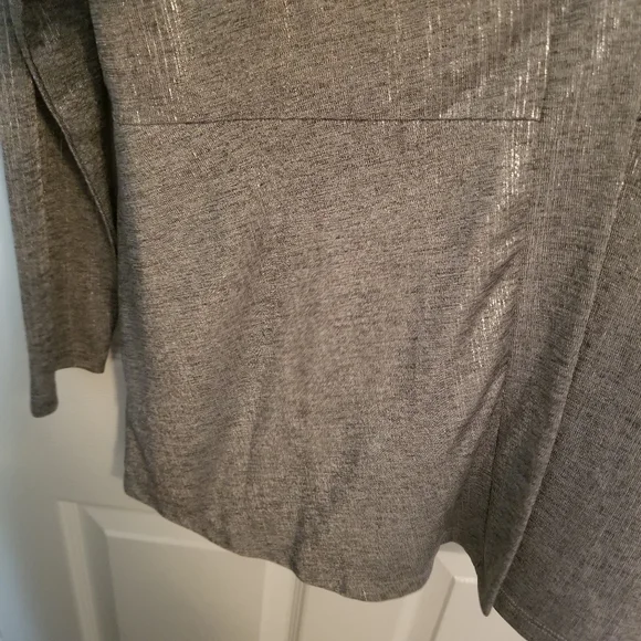 NWT 2 pc Susan Graver Foil Print Cardigan Tank Set - Picture 5 of 16